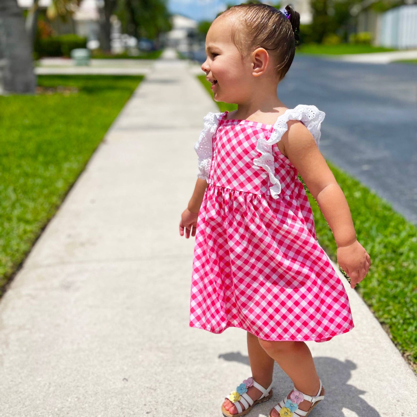 Girl's Gingham Dress