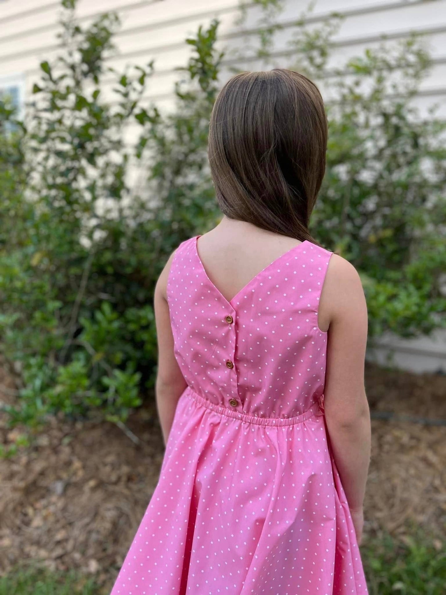 Girl's Rosy Dots Dress