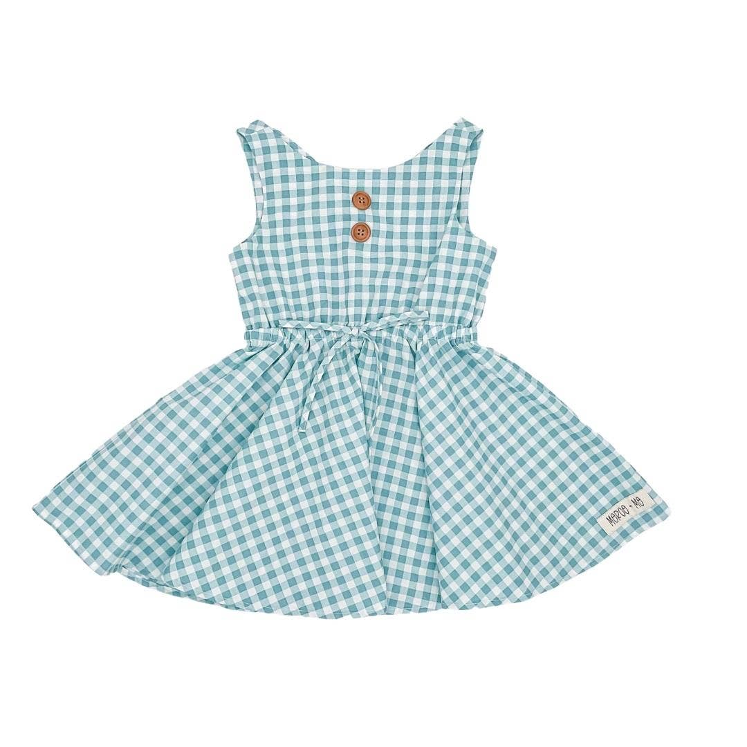 Girl's Gingham Twirl Dress